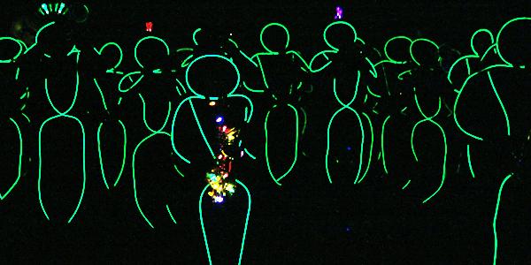 Marching Band Performs Annual Glow Show