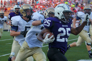 Football team takes home first win of the season