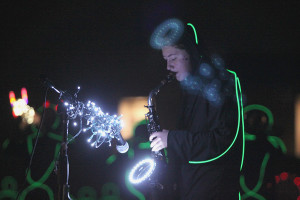 Marching band performs annual Glow Show