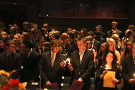 New NHS members recognized at induction ceremony