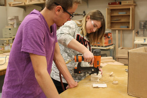 Woodshop Two builds for Toys for Tots
