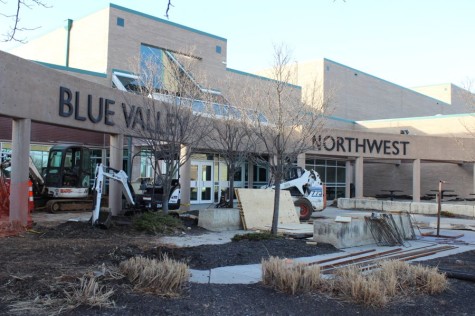 Reconstruction of the front entrance begins over break