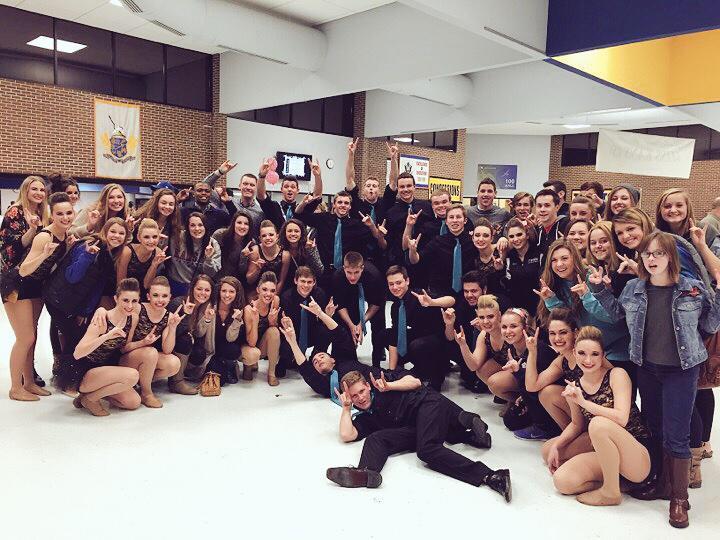 The Dazzlers pose with BVNW students who came to watch their competition this past weekend. (Photo courtesy of Andrea Smith).