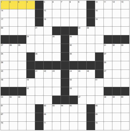 Weekly crossword: Sept. 4