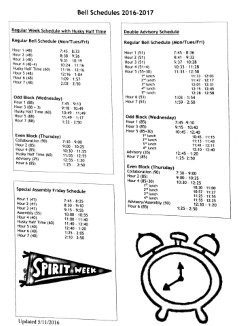 New schedule to pilot at BVNW and BVHS next year