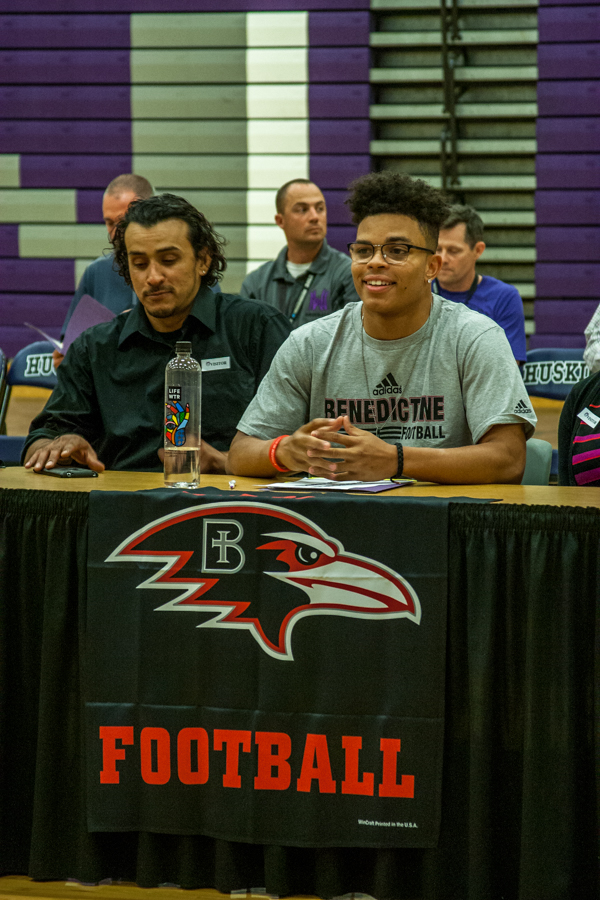 Daeron Robinson- Benedictine College- Football: I was really familiar with the program and everything and it was also really close to home. I know that they are one of the top teams in the nation in their conference, so it should be fun playing for them.”