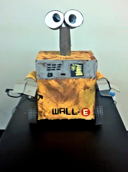 Members of the Femineers program constructed a robot titled Wall-E.