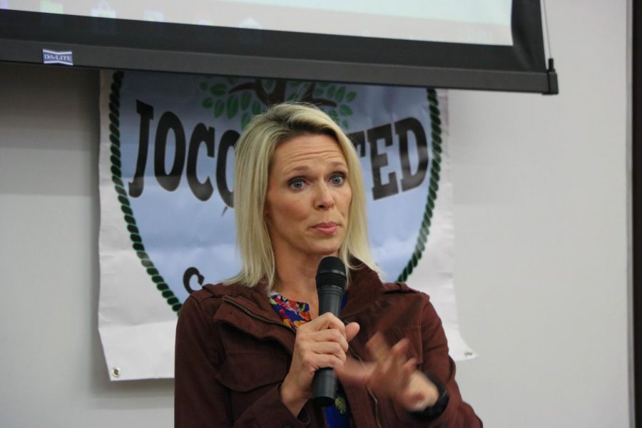 Board member Cari Burmaster said OPPD needs more Crisis Intervention Training (CIT) for its officers on Aug. 29 at the Overland Park fieldhouse. 
