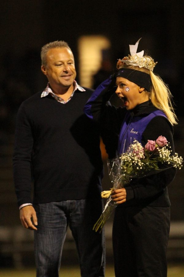 Senior Emma Kellogg was crowned Homecoming queen during halftime of the football game on Friday Sept. 28.