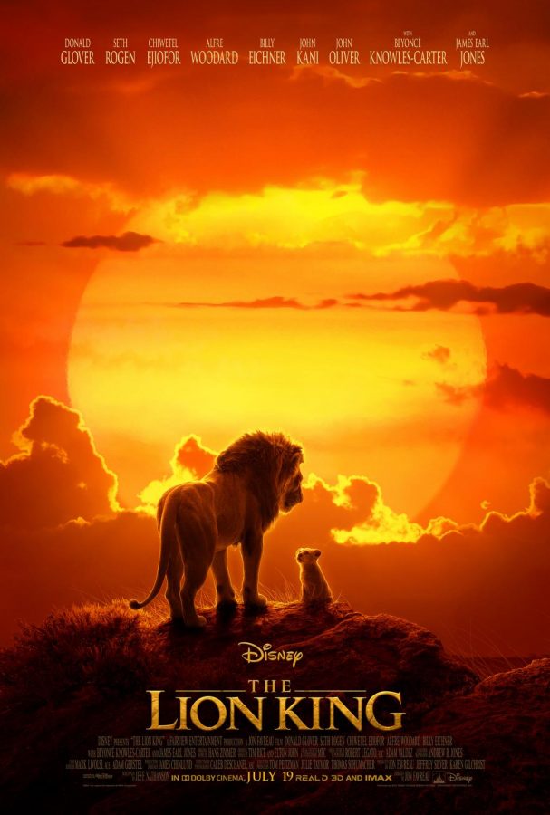 The 2019 Lion King remake movie poster. 