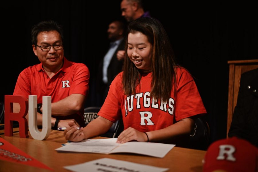 Senior Alisa Prinyarux will attend the University of Rutgers for Tennis. Rutgers was one of my five visits and they offered me a full ride at the visit, so I took some time and thats how I decided on it, Prinyarux said. 