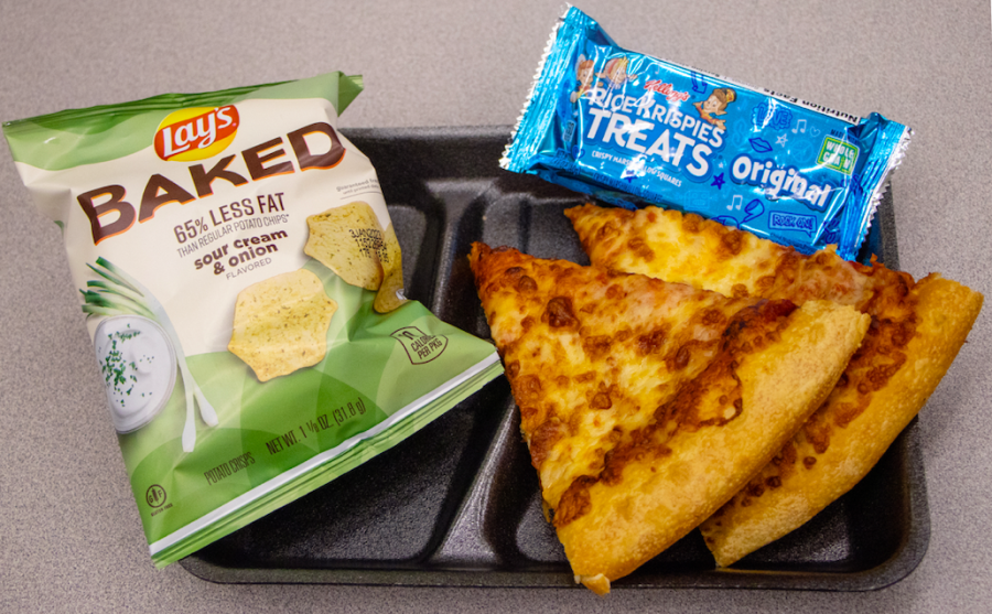During lunch, some students choose not to purchase a full meal to save money.
