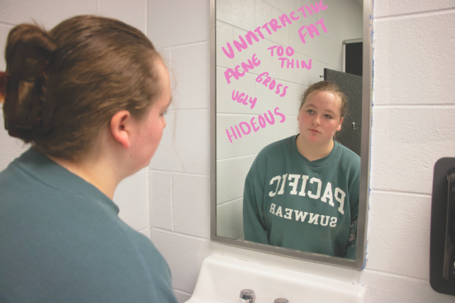 Sophomore Brooke Zimmer says that beauty standards have put a toll on her mental health. “I used to wonder and care what people thought of my appearance and if people would actually be my friend,” Zimmer said.