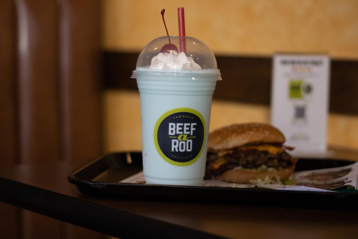 Its uniqueness gives it a one-of-a-kind taste while giving you the cold and creamy milkshake texture, Miles Thomas said, reviewing Beef-A-Roos blue raspberry shake. 