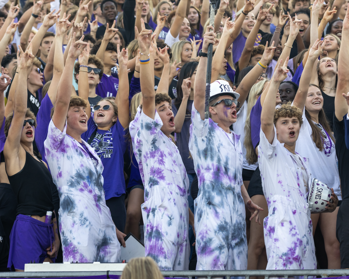 A homecoming week recap, featuring the dress-up spirit themes, the first assembly of the year, the varsity football win against Shawnee Mission Northwest, the tailgate and the royalty court.