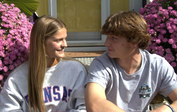 Navigating relationships and finding dates for school dances in high school can be complicated. Senior Gabi McFall said that being in a long-term relationship has helped alleviate this pressure. “It takes a lot of stress off my shoulders because I don't have to worry about who I'm going with,” McFall said. “He still sometimes gives me flowers and [asks], ‘Do you want to be my date?’ even though I already knew I was going to be.” 