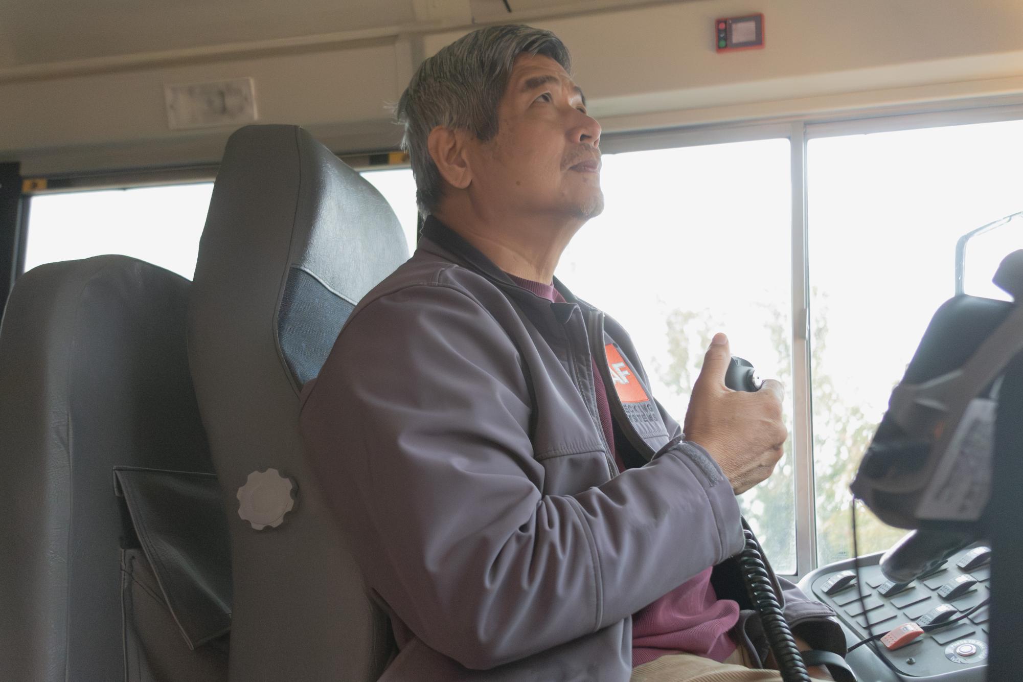 Tien Tran prepares to start his afternoon route after school Nov. 13.