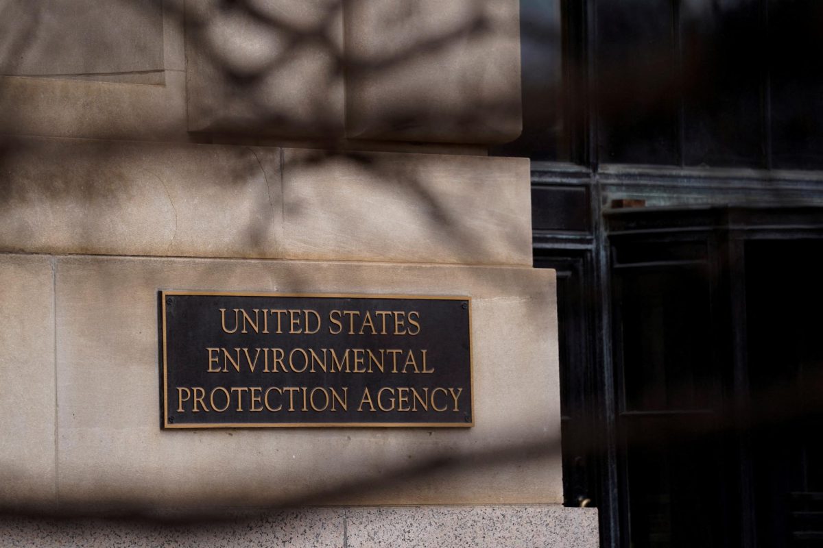 Signage at the headquarters of the United States Environmental Protection Agency (EPA) in Washington, D.C., U.S., February 18, 2025. 