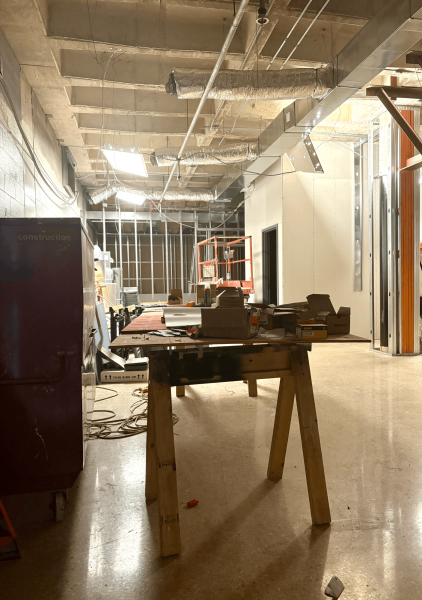 A photo of the new Learning through Intensive Functional Teaching classroom under construction, April 27. 